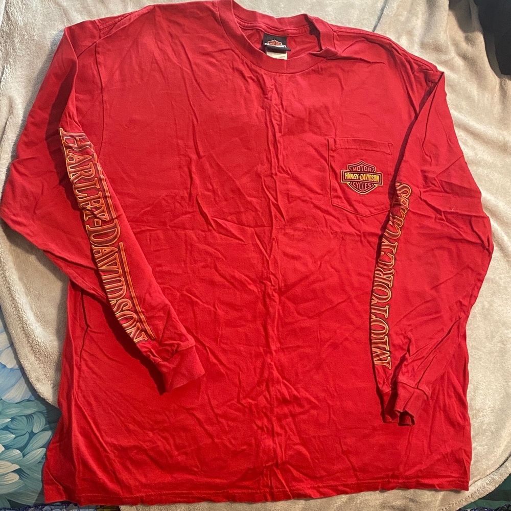 VTG Harley-Davidson Bold Red Graphic Tee